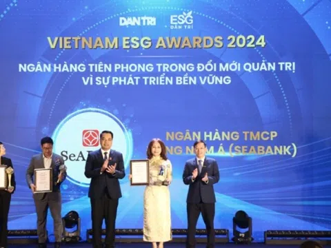 SeABank được vinh danh 'Ngân hàng tiên phong trong đổi mới quản trị vì sự phát triển bền vững' tại Vietnam ESG Awards