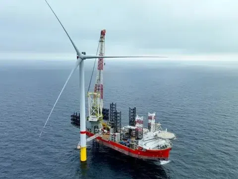 Trang trại điện gió ngoài khơi 960MW đạt cột mốc quan trọng