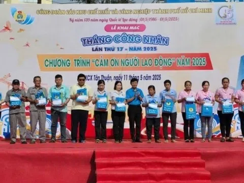 Dành tặng 15 tỷ đồng để 'cảm ơn người lao động' tại KCN TP Hồ Chí Minh