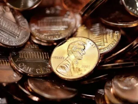 Mỹ ngừng sản xuất đồng xu 1 cent để tiết kiệm ngân sách