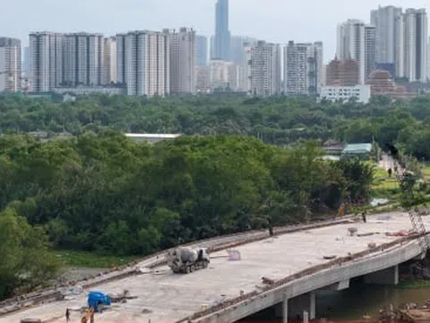 Tuyến đường Liên Phường sắp về đích, giảm áp lực giao thông khu Đông TP.HCM