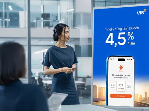 Dòng vốn lưu động tự sinh lời tối ưu với tài khoản Siêu Lợi Suất VIB dành cho doanh nghiệp