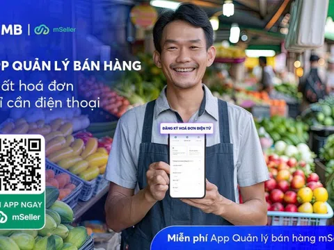 MB tặng miễn phí app bán hàng, xuất hóa đơn điện tử chỉ cần điện thoại