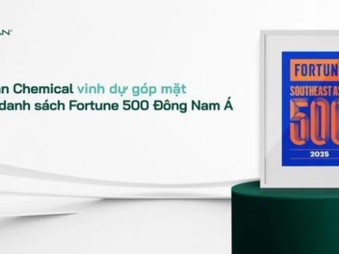 Stavian Hóa chất được Fortune vinh danh Top 219 doanh nghiệp lớn nhất Đông Nam Á năm 2025