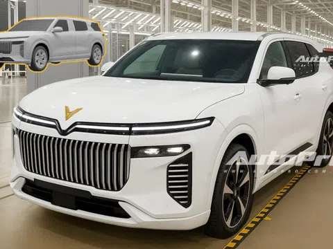 SUV VinFast mới giống VF 9 có bản thiết kế rõ nét mọi góc cạnh: Mặt khác hoàn toàn 'xe gốc', người Việt tham gia 'tạo hình'