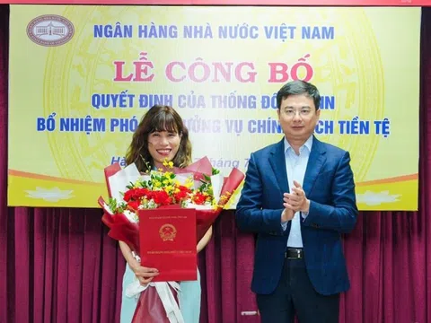 Bổ nhiệm bà Nguyễn Huyền Dịu giữ chức Phó Vụ trưởng Vụ Chính sách tiền tệ