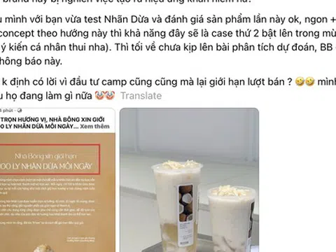 Một thương hiệu trà sữa giới hạn chỉ bán 100 ly nhãn dừa mỗi ngày, khách hàng cho rằng đang "tạo hiệu ứng khan hiếm"?