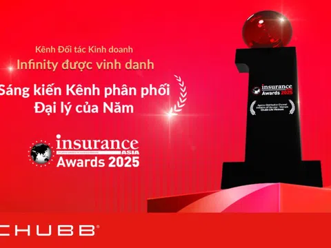 Chubb Life Việt Nam nhận giải “Sáng kiến Kênh phân phối Đại lý của Năm”