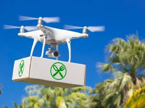 Grab triển khai thử nghiệm giao hàng bằng máy bay không người lái