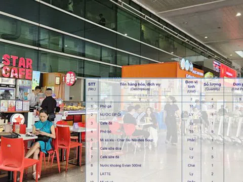 Ấm ức khi phải ăn uống tại sân bay