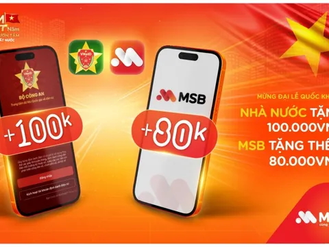 Nhận quà tới 180.000 đồng khi khách hàng liên kết VNeID cùng MSB