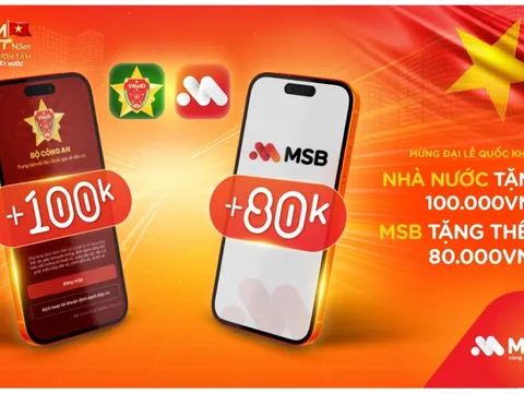 Nhận quà tới 180.000 đồng khi liên kết VneID cùng MSB