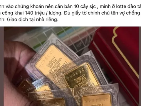 Giá vàng lên 135,4 triệu đồng/lượng, thị trường “chợ đen” hét giá 140 triệu đồng/lượng