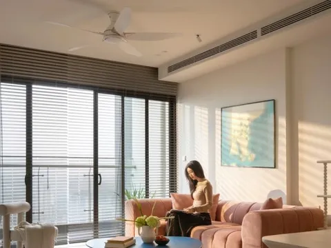 Thiết kế căn hộ 144m2 với gam màu tươi sáng khởi tạo năng lượng tích cực cho gia chủ