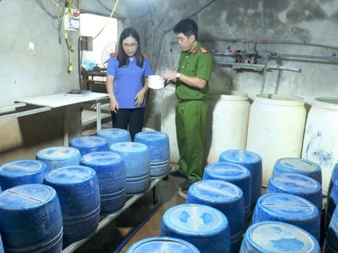 Đột kích xưởng sản xuất giá đỗ, Công an phát hiện 1,4 tấn giá đang được ‘tắm’ trong ‘nước kẹo’ giúp phát triển thần tốc