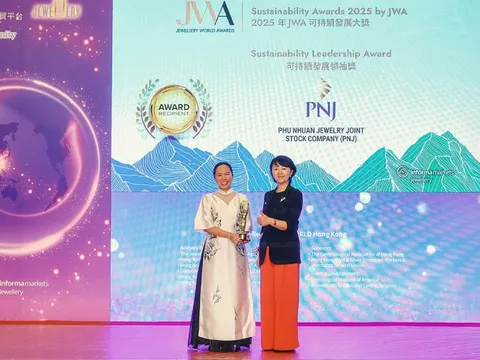 PNJ đạt giải thưởng JWA về phát triển bền vững