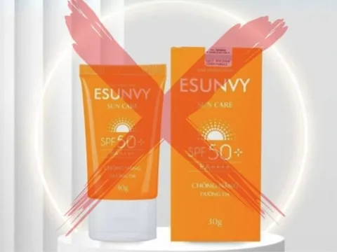 Kem chống nắng Esunvy Sun Care bị tạm ngừng lưu hành