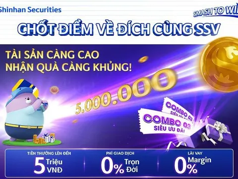 Thị trường nâng hạng, Chứng khoán Shinhan tung ưu đãi lớn tiếp sức nhà đầu tư