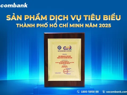 Sacombank lần thứ 3 được vinh danh “Sản phẩm – Dịch vụ tiêu biểu TP.HCM”