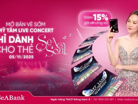 SeABank mang cơ hội săn vé miễn phí cho khách hàng trải nghiệm Mỹ Tâm Live Concert 2025