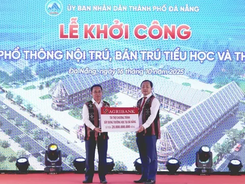 Agribank chung tay dựng xây trường nội trú vùng biên Tây Giang