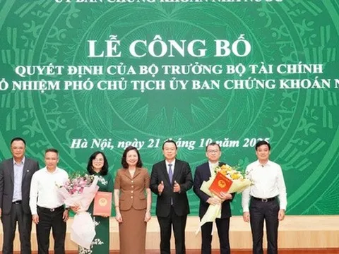 Hội nghị công bố Quyết định của Bộ trưởng Bộ Tài chính về việc bổ nhiệm Phó Chủ tịch UBCKNN
