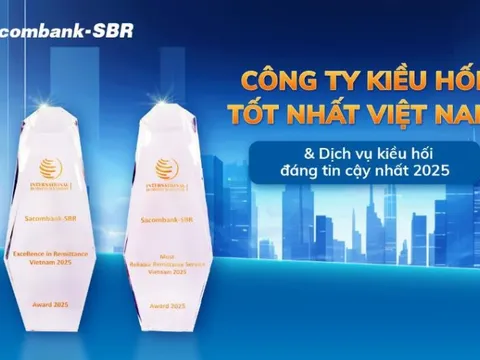 Sacombank-SBR nhận “cú đúp” giải thưởng kiều hối Tạp chí Quốc tế IBM