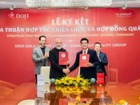 DOJI và Sunset Hospitality hợp tác nâng tầm tinh hoa ẩm thực tại Việt Nam