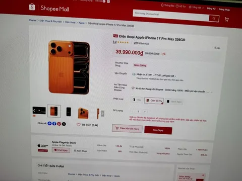 Apple thu hơn 2.500 tỷ đồng trên sàn TMĐT trong quý III/2025, vượt xa Samsung và Xiaomi nhờ sức hút iPhone 17