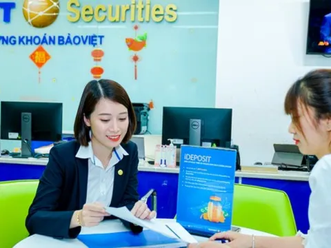 Chứng khoán Bảo Việt chốt ngày trả cổ tức tiền mặt tỷ lệ 8%