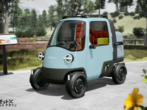 Mẫu xe tải điện mini được Daihatsu hồi sinh từ 'chú lùn' Midget, ngoại hình 'mặt ngộ' như đồ chơi trẻ con nhưng chinh phục mọi ngóc ngách