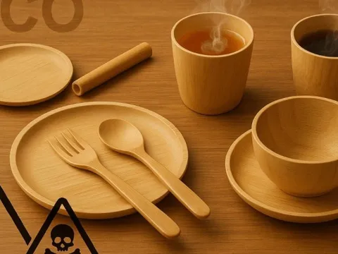 Chấn động: Phát hiện melamine vượt ngưỡng cho phép trong bát đĩa tre và vật liệu sinh học
