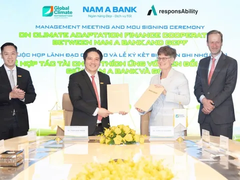 Nam A Bank và GCPF ký kết biên bản ghi nhớ: Phối hợp nghiên cứu khung tài chính thích ứng biến đổi khí hậu từ năm 2026