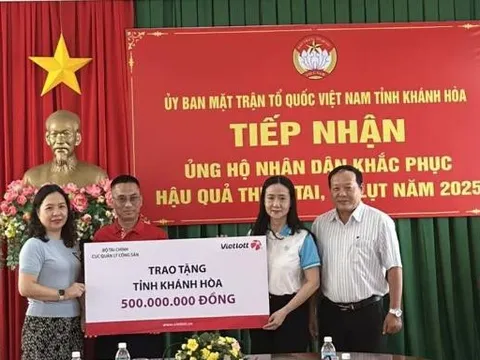 Vietlott và Cục Công sản tiếp sức người dân Khánh Hòa vượt khó sau bão lũ