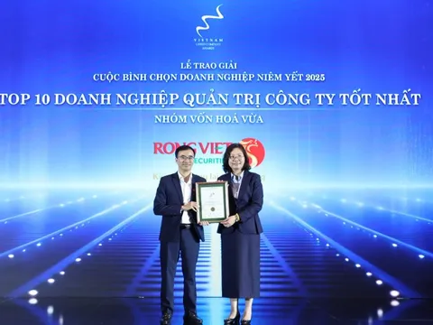 Chứng khoán Rồng Việt nhận cú đúp giải thưởng tại VLCA 2025