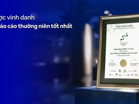 ACB được vinh danh “Top 10 Báo cáo thường niên tốt nhất” trong nhóm ngành tài chính