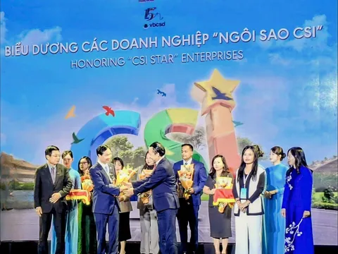 Tập đoàn Bảo Việt nhận danh hiệu Ngôi sao CSI, 10 năm liên tiếp được vinh danh Top 10 Doanh nghiệp bền vững nhất Việt Nam
