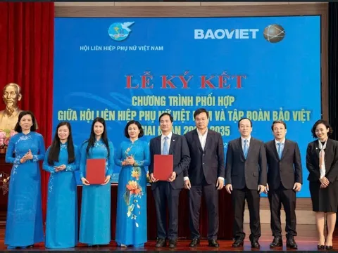 Hội Liên hiệp Phụ nữ Việt Nam và Tập đoàn Bảo Việt ký kết chương trình phối hợp giai đoạn 2026 - 2035