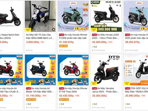 Xe máy bất ngờ thành 'hàng hot' ngày 12/12 trên Shopee, bán gấp 23 lần ngày thường: Người Việt tiết kiệm được 4.000 tỷ đồng