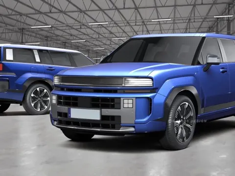 Hyundai Santa Fe bản phác họa mới: Thiết kế chỉnh lạ i, anh em thấy đã 'ưng cái bụng' hơn chưa?