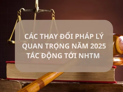 Ngân hàng 2025: Các thay đổi pháp lý quan trọng tác động tới các NHTM