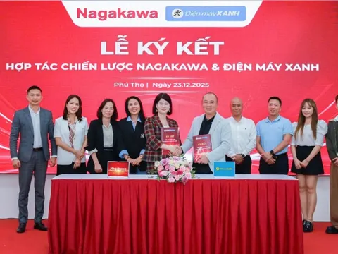 Nagakawa ký kết hợp tác chiến lược giai đoạn 2026–2030 với Điện Máy Xanh