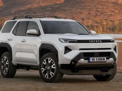 Fortuner thế hệ mới lộ diện qua ảnh dựng: Đầu xe 'copy' Hilux 2026, đuôi pha trộn Prado - 4Runner, hé cửa bản hybrid sạc điện?