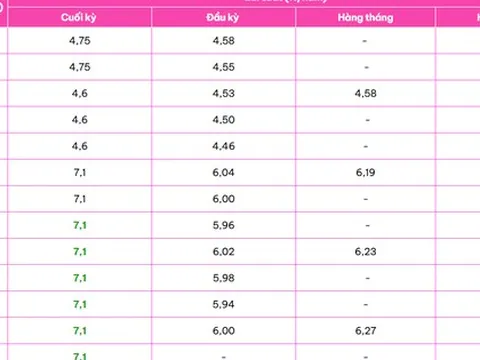 Một ngân hàng trả lãi suất tiết kiệm 8,1%/năm cho kỳ hạn 6 tháng với số tiền gửi từ 1 tỷ đồng
