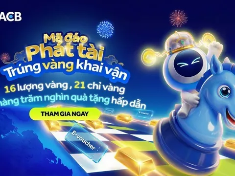 ACB ra mắt chương trình “Mã đáo phát tài”, mang cơ hội “trúng vàng khai vận” dịp Tết Bính Ngọ 2026