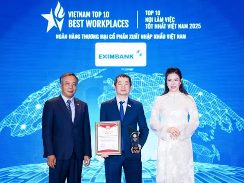 Eximbank được vinh danh 03 hạng mục Top 10 – Top 50 – Top 500 Nhà tuyển dụng và môi trường làm việc tốt nhất Việt Nam năm 2025