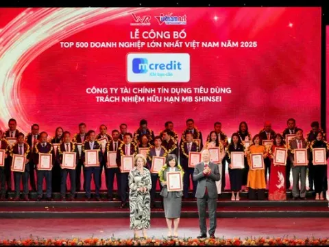 Mcredit ghi danh TOP 500 doanh nghiệp lớn nhất Việt Nam 2025