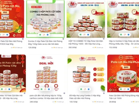 Người tiêu dùng đã mua bao nhiêu hộp pate Cột đèn Hải Phòng trên online?