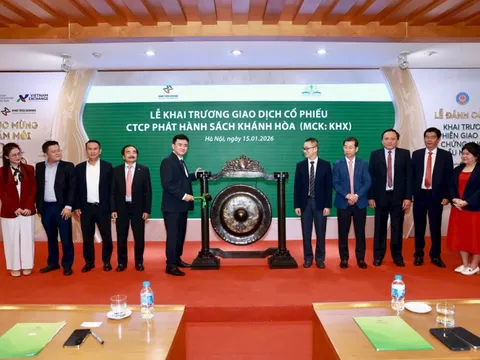 Sách Khánh Hòa (KHX) tăng kịch trần 40% ngay khi chào sàn UPCoM