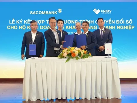 Sacombank hợp tác VNPAY cung cấp giải pháp thanh toán và nộp thuế số, ưu đãi miễn phí đến 3 năm